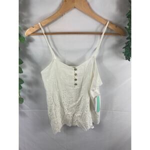 NWT Abound embroidered eyelet top